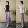 New Chinese Style Jacquard Mermaid Skirt