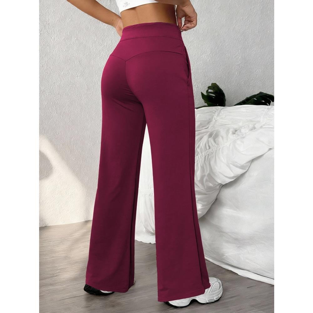 Straight Leg Sports Pants for Women, New Loose Quick Drying Pilates, Running Training Yoga Pants Fitness Suit