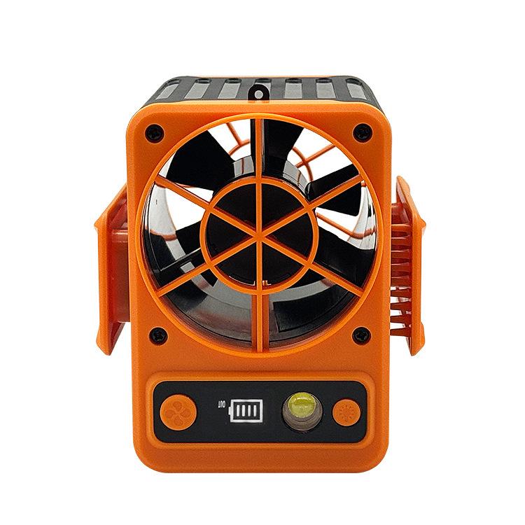 Rechargeable Portable Waist Clip Fan for Summer Cooling, Outdoor, and Construction Use
