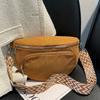 Chest Bags Corduroy Banana Bag for Women's Sling Crossbody Waist Pack Vintage Running Shoulder Bags Casual Fanny Packs Belt Bags