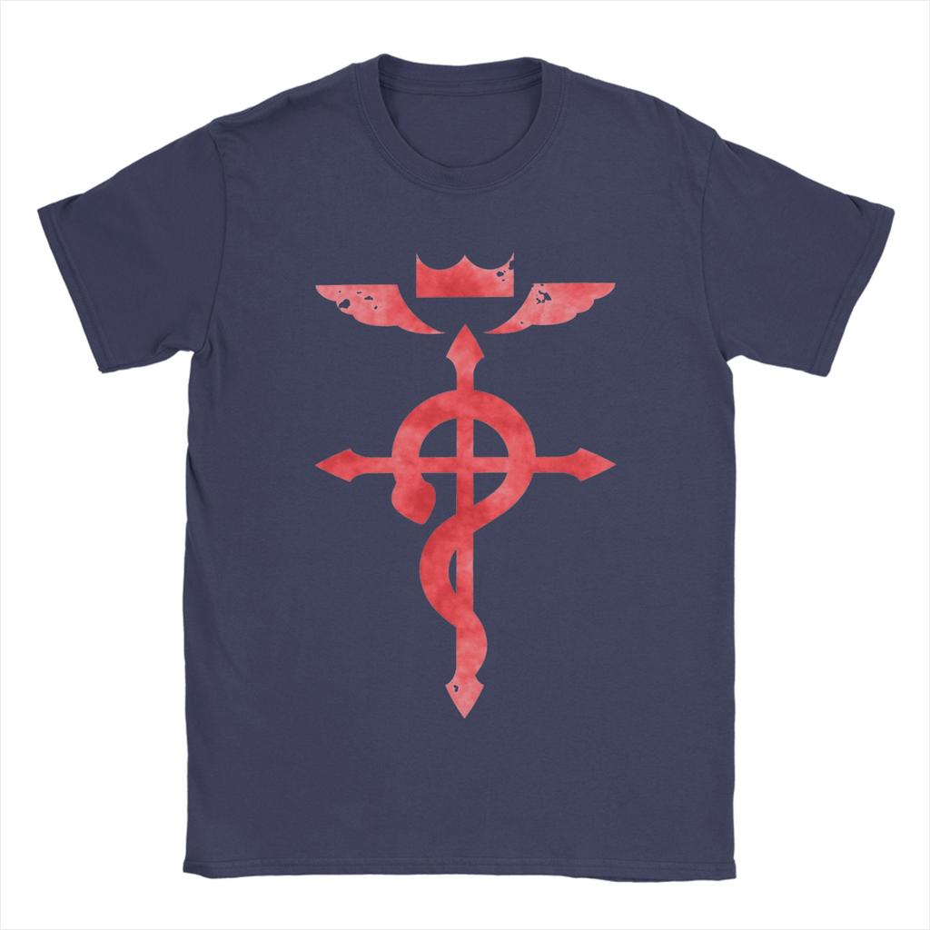 Funny Fullmetal Alchemist Alchemists Bros TShirts Unisex Crewneck Pure Cotton T Shirt Short Sleeve Tee Shirt Plus Size Tops