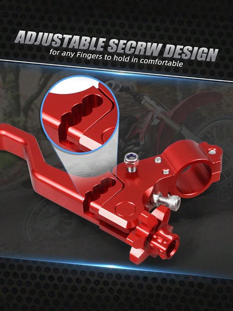1Pc Universal Motorcycle Clutch Lever - One-Finger/Two-Finger Operation, Compatible with Off-Road, Street & Sport Bikes