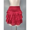 Foreign Trade Order As Elastic High Waist Summer Refreshing Gyaru Small Shorts Frill Hot Pants Design Culottes