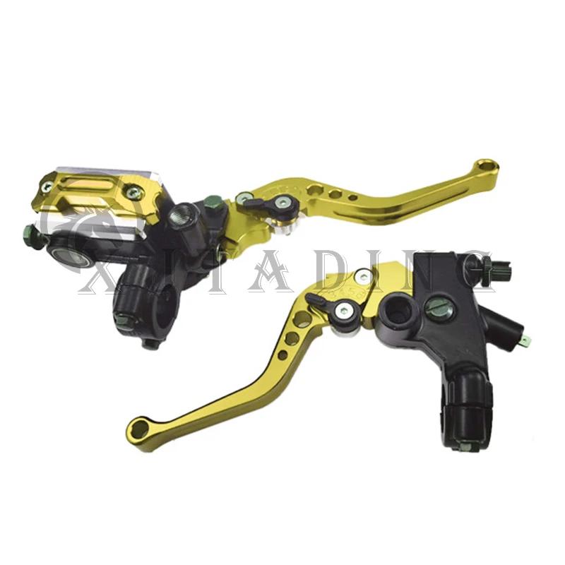 

7/8 22mm Motorcycle Universal CNC Hydraulic Brake Lever Clutch Master Cylinder Motocross Brake Pump Handle for Honda Yamaha золотой