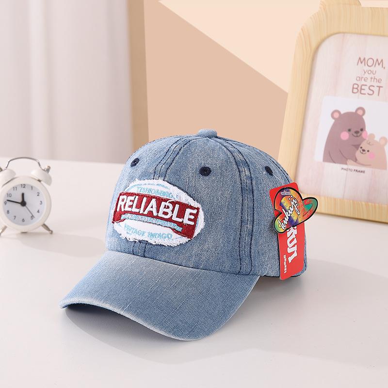 

JYL TS DIY Джинсовая Детская Кепка Нашивка Шляпа для Защиты от Солнца Хлопок lightblue_52-54CM соломенный