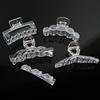Acrylic Clear Claw Transparent Plastic Hair Clips Blank Hairpin Base For Diy Jewelry Making  Girls Hair Accessories