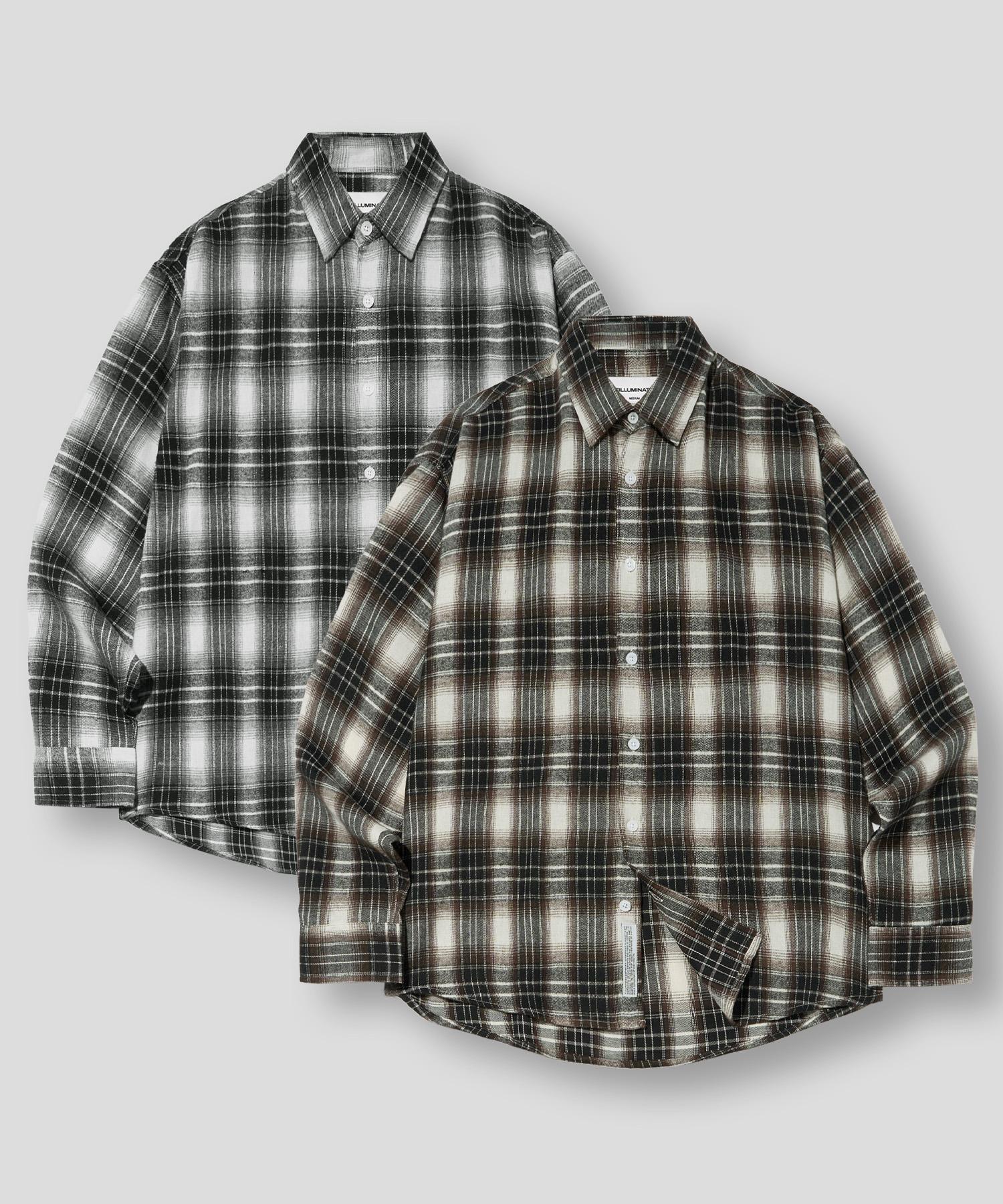 Illuminate Paint Check Shirt - 2 Colors Brown/S