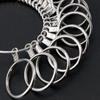 Metal Ring Sizer Measuring Tool Set Gauge Mandrel Stick Finger Tool Jewelry Making Equipments Accessories