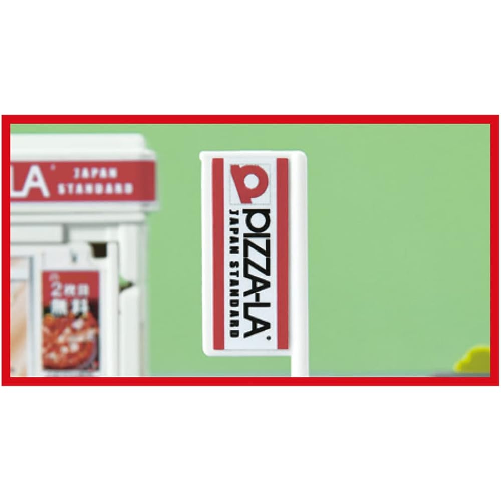 Takara Tomy Tomica Town Pizza Shop Toy Set with Mini Car for Ages 3 and Up