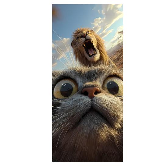 

Dustbin Sticker Funny Cartoon Animal Wheelie Bin Decal Self Adhesive Cute Monkey Chicken Cat Sticker for Door Trash Cans Bins Driveway Garden Patio B
