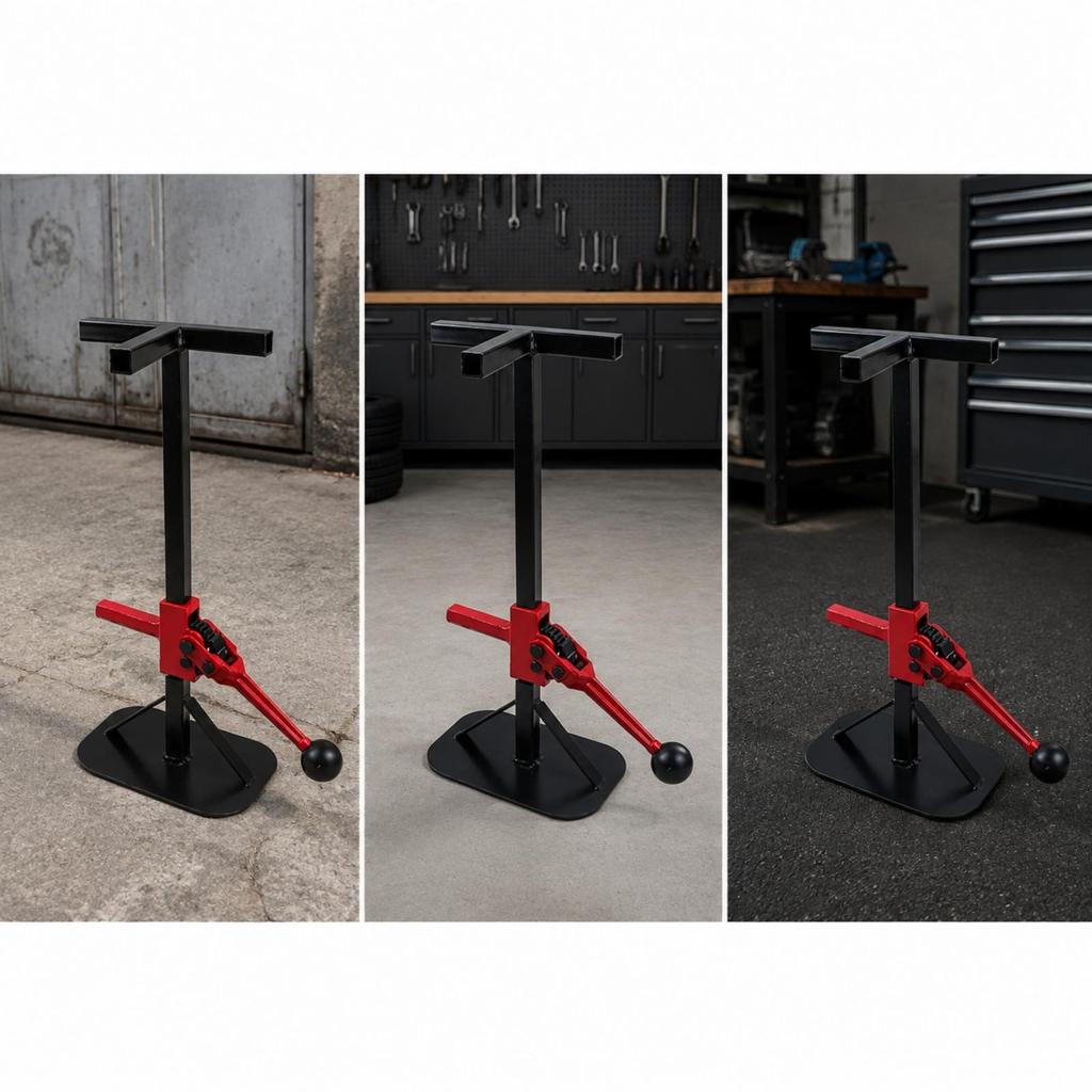 Repair Tricycle Lift Maintenance Jack with Ratcheting Lever Stable Service