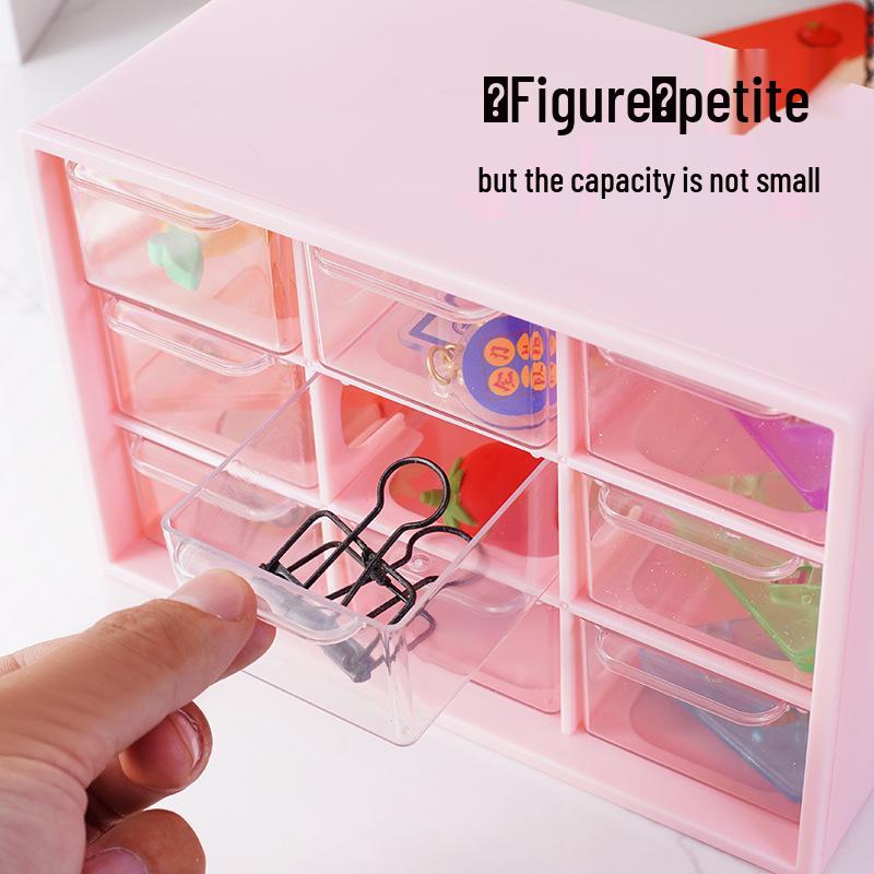 Boîte de Rangement de Bureau de Luxe pour Maquillage, Nail Art & Bijoux – Conception à Tiroirs Neuf Grilles