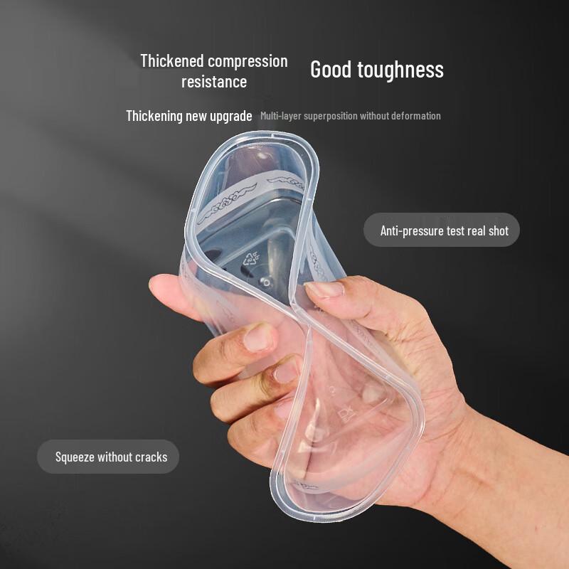 Gagaxiong Disposable Transparent Round Food Containers