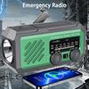 Hot 2000mAh Emergency Radio with LED Light Solar Hand Crank Generator Radio Weather AM/FM Portable Radio SOS Alarm Power Bank