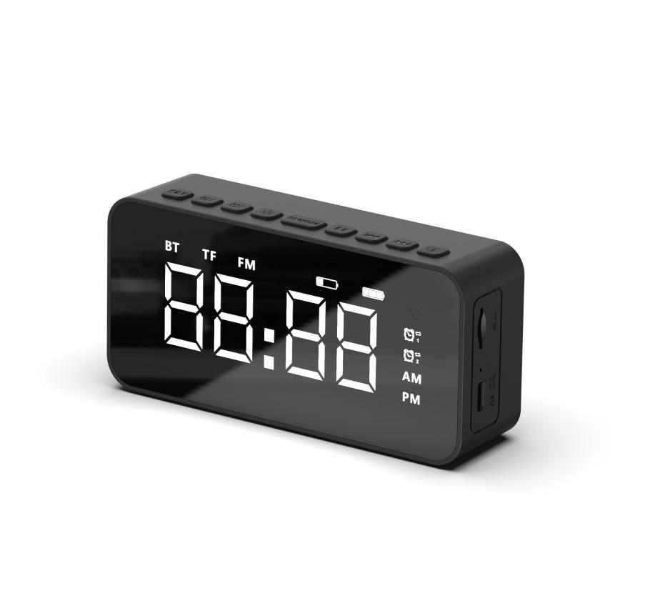 New Private Mold Bluetooth Speaker Alarm Clock with Mini Card Slot