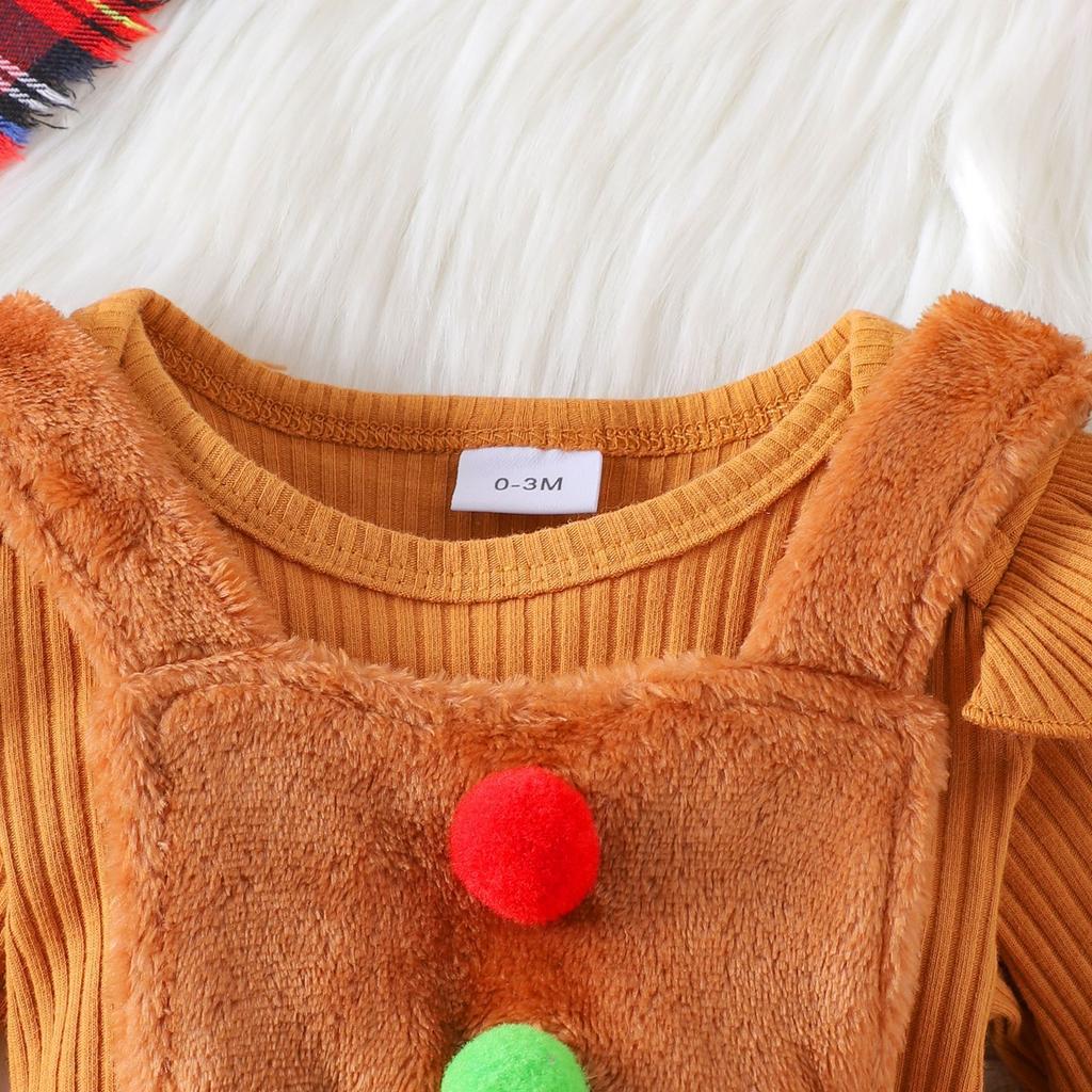 Infant Toddler Long-Sleeve Romper & Skirt Set