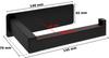 Yunak Black Toilet Paper Holder