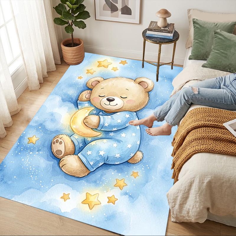 Bear Living Room Nonslip Area Rug Soft Carpet For Bedroom Game Playroom Sofa Office Home Decor Doormat Christmas Gift C929100
