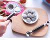 Stainless Steel Fruit Ball Spoon Double Ended Headed 2 In1 Melon Scoop Comfortable Handle Fruit Tools Fruit Vegetable Tools