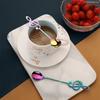Edelstahl Musiknote Löffel Kreativer Kaffeelöffel Eis Teelöffel Rührlöffel Dessertlöffel Wohnaccessoires
