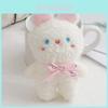 Cute Bunny Plush Keychain With Bow Adorable Rabbit Doll For Backpacks And Gifts