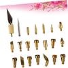 PLAFOPE Woodburning Tools Kit 22pcs Soldering Iron Tips for Special Carving Branding Decorative Patterns