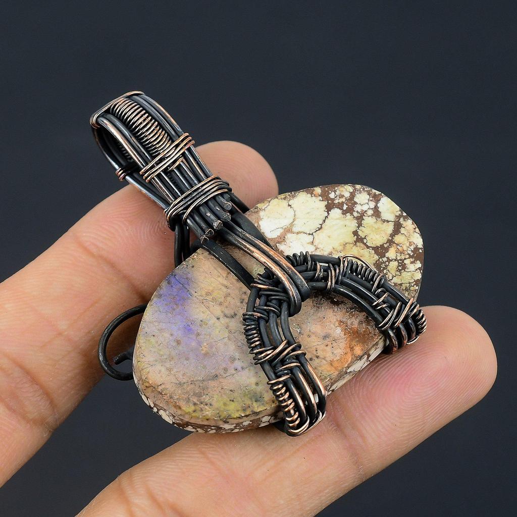 Wild Horse Pendant Gemstone Jewelry, 999 Copper Wire Wrapped Handmade Pendant, Latest Design Jewelry