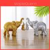 Muttertagsgeschenk Harz Cartoon Elefant Schreibtischdekoration Für Familienfeier