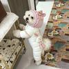 Warm Winter Dog Rompers,4 Legs Thicken Puppy Overalls, Dogs Down Jacket For Small Medium Breeds,Cute Bunny Design With Pockets