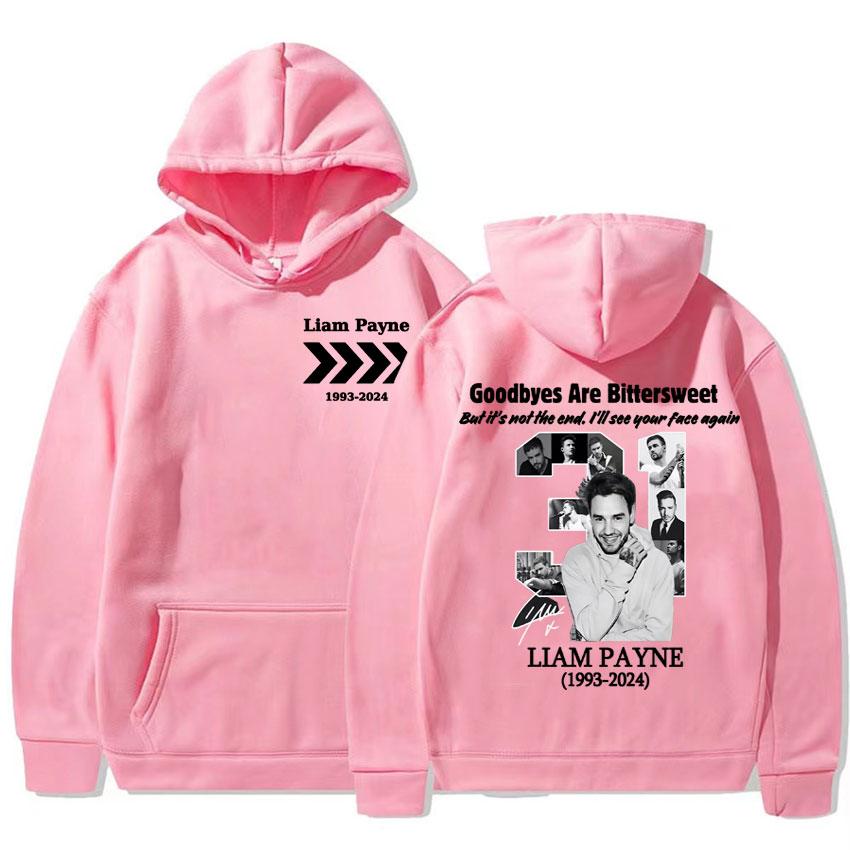 Goodbyes Are Bittersweet Liam Payne Hooded Unisex Harajuku Hip Hop Vintage Style Hoodie Pullover Men Casual Oversized Sweatshirt