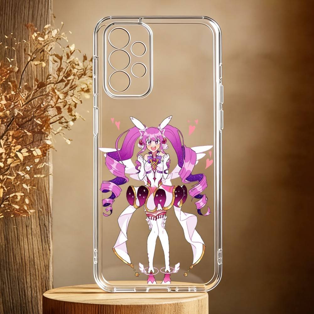 Sprudelndes Magical Girls Manga Handyhülle für Samsung Galaxy A71,A70,A52,A51,A40,A30 Transparente Hülle
