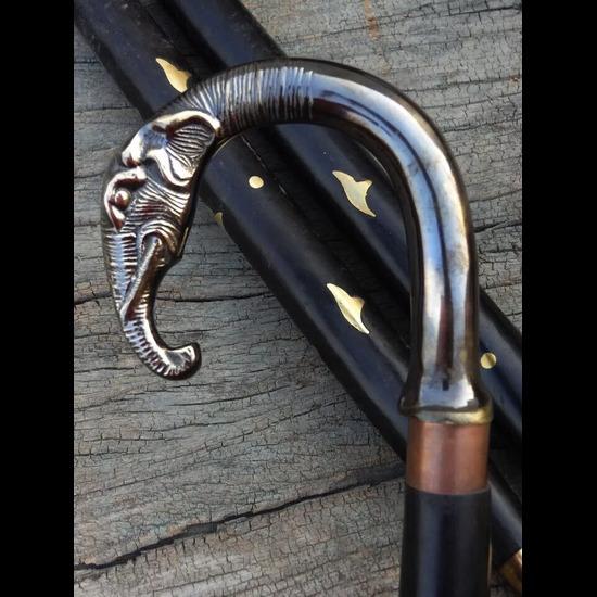 

Винтажная ручка в виде слона в старинном стиле викторианская трость деревянная трость для ходьбы