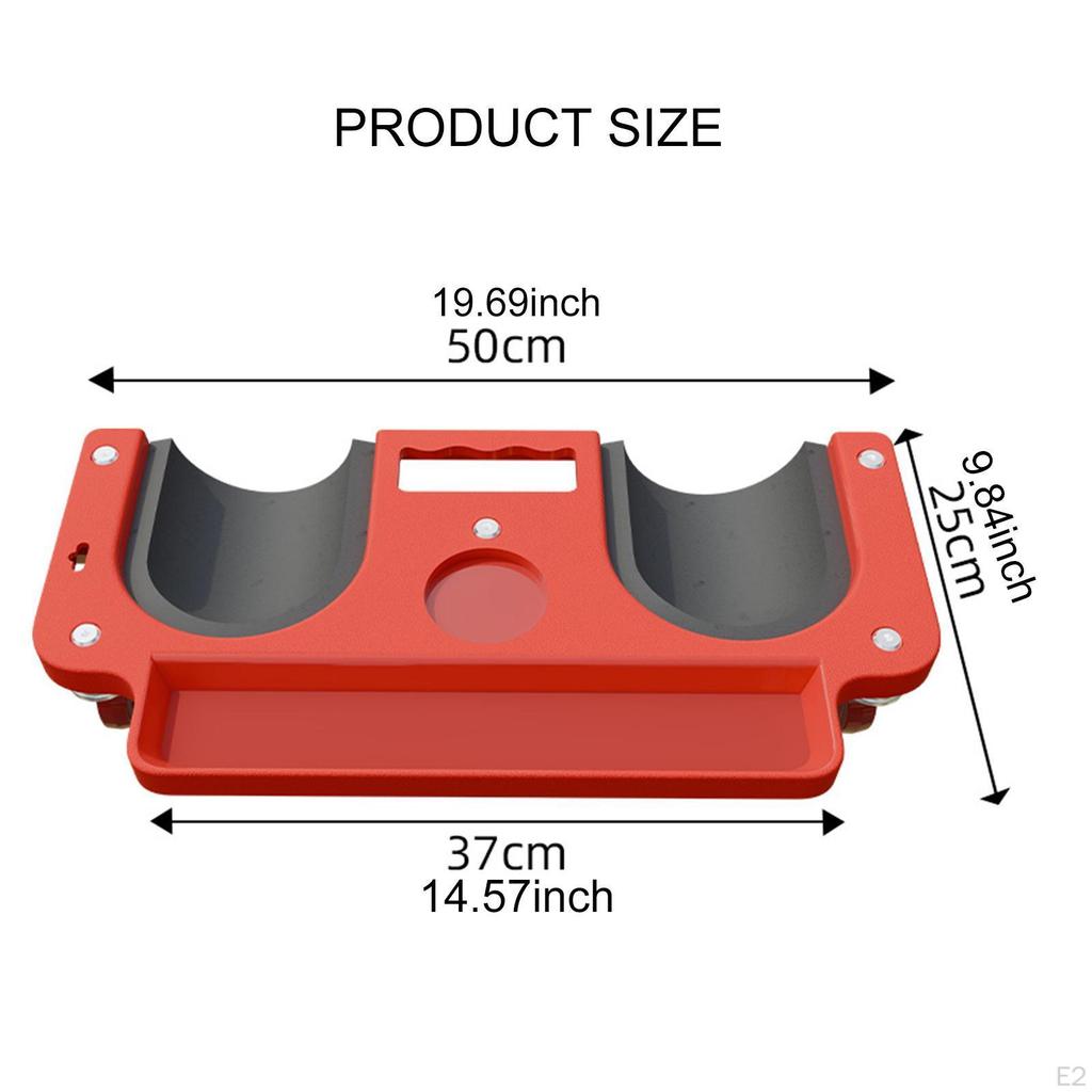 Rullende knebeskytterpute med svingbare hjul, verktøybrett for bilreparasjon og vedlikehold, multifunksjonell