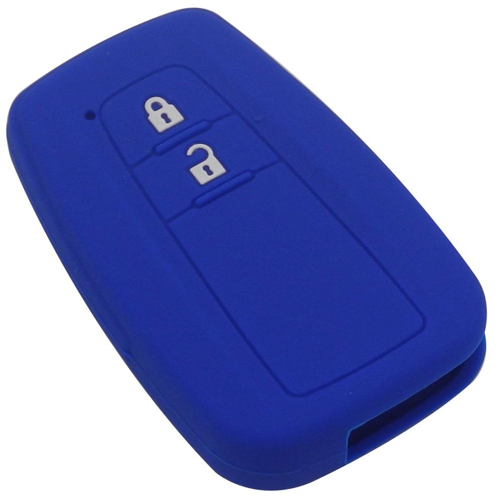 Jingyuqin Remote Silicone Car Key Fob Cover Case Shell Skin Holder Protect For Toyota CHR C-HR 2017 Prius 2 Buttons Accessories