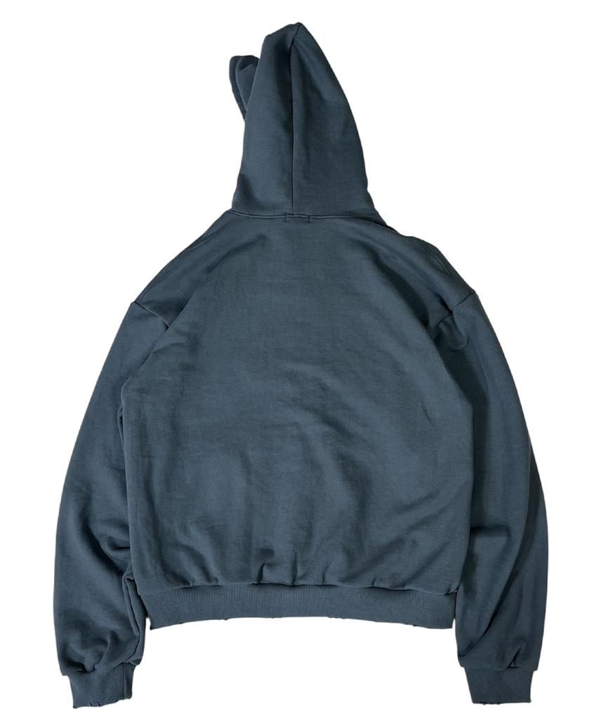 Sk8Er Rock Camouflage 88 Damage Sweat Hood Zip-Up ((Dark Gray))