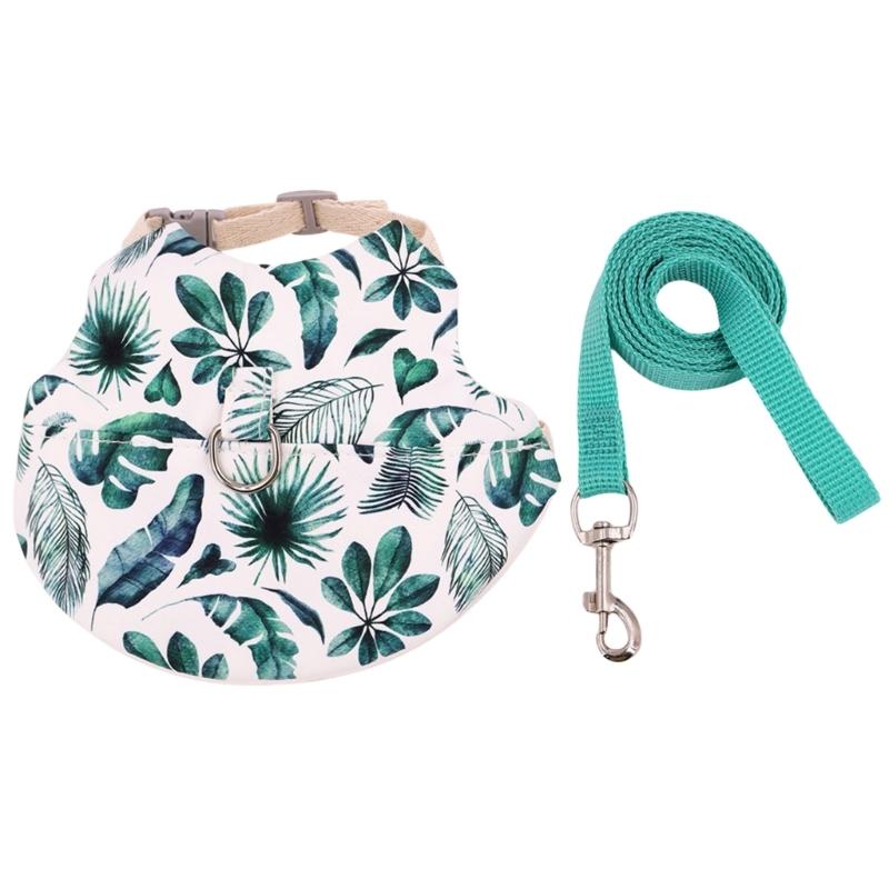 Set Pettorina e Guinzaglio per Animali Piccoli con Trazione Pettorina Regolabile Conigli Pettorina da Esterno per Addestramento Animali Controllo Facile