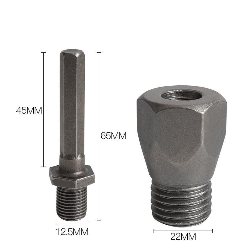 Adapter Kit for M22 SDS For Electric Hammer Drill Bits with Three Shank Types for Dry Wet Core Drilling and Wall Saws
