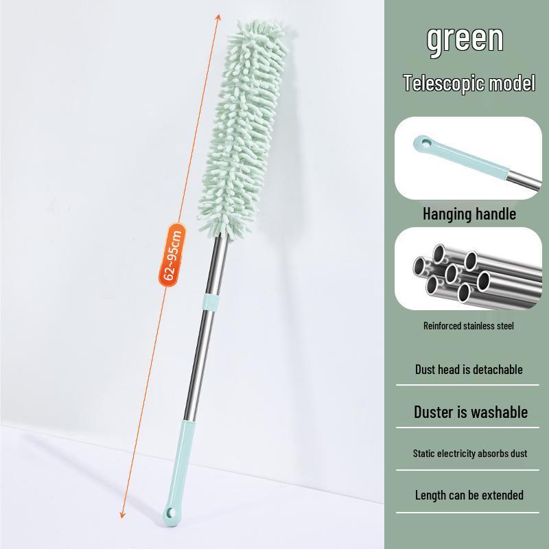 Retractable Chenille Duster Brush for Car & Home Cleaning