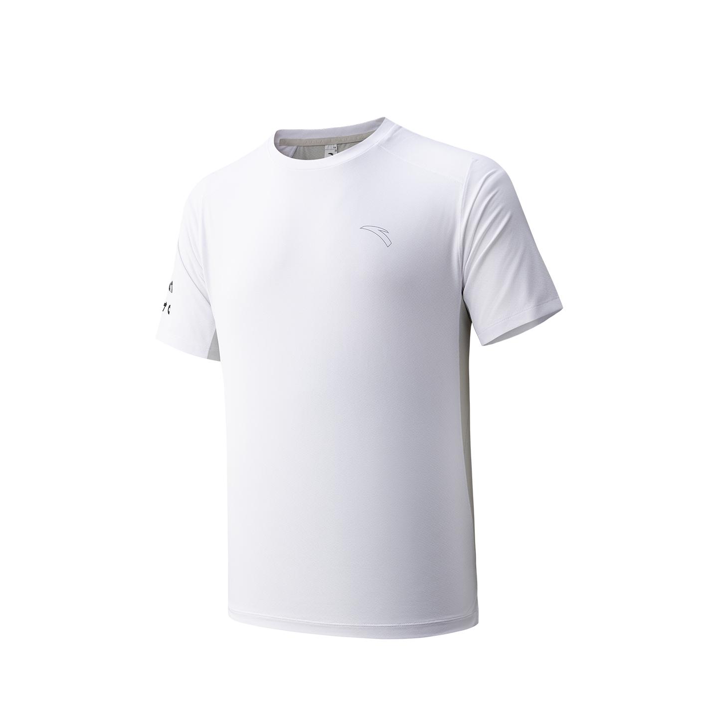 Anta Short Sleeve Knitted T-Shirt Summer 2026 Men Tops White Gray 952625110-3 S