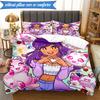 Purple Powerhouse 3pcs K-pop Music Group Bedding set,Ideal for Bedroom, Dormitory,Including Duvet Cover And 2pcs Pillowcases,Fan Gifts