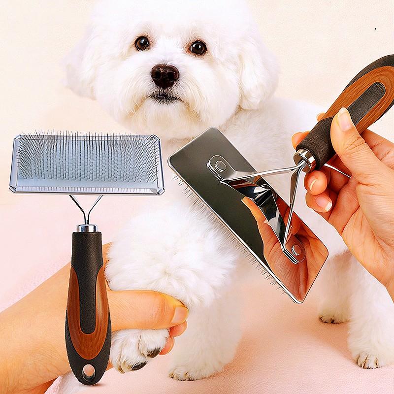 Dog Comb Massage Dogs Brush Stainless Steel Combs for Dogs Hair Knot Cleaning Pet Hair Remover Dog Grooming Brush Pet Supplies