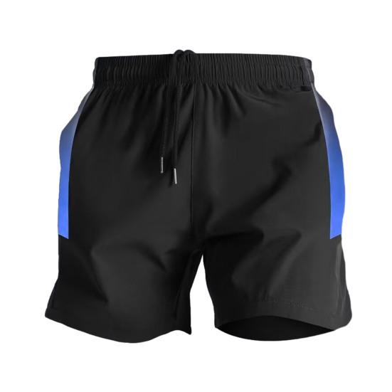 Herreshorts Fargeblokkdesign Elastisk midje Hurtigtørkende Allsidig Bredt ben Sport Treningsshorts Daglig bruk