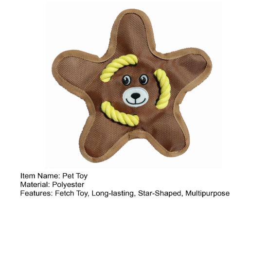 Disque Volant pour Chien en Forme d'Étoile Papier Froissé Squeaky Jouet Interactif pour Chien Jouet à Mâcher Robuste pour Chien pour Entraînement en Extérieur Rapporter Attraper Jouer