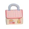 Cute Cottage Makeup Bag Handheld Large Capacity Cosmetics Storage Bag Multifunctional Portable Cosmetic Pouch Travel