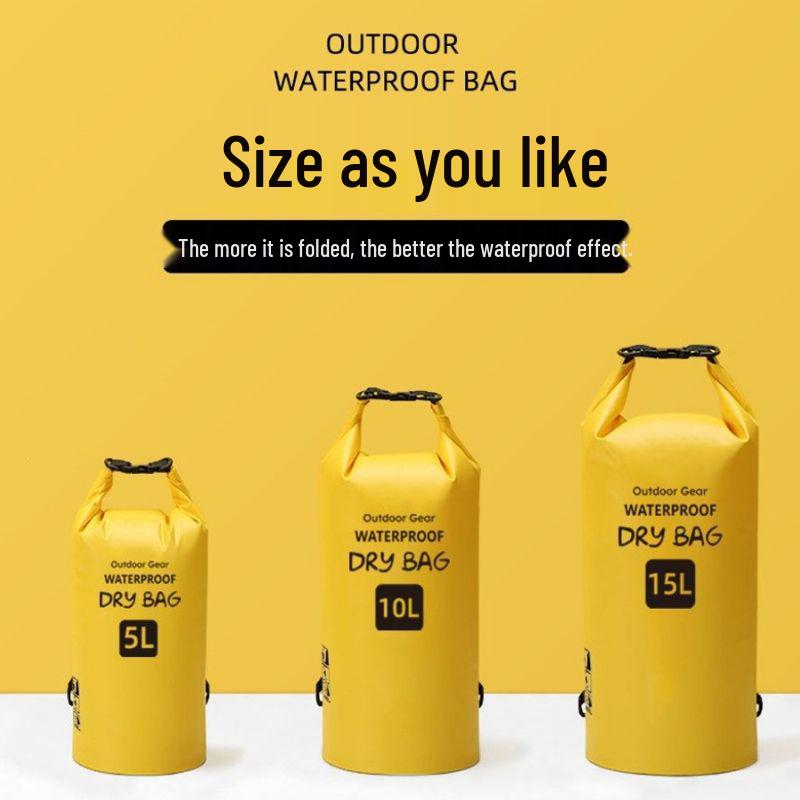 Waterproof Crossbody Bag for Swimming, Trekking, Rafting & Snorkeling - Large Capacity, Convertible Single/Double Shoulder Storage.