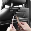 Car Seat Headrest Hook 3 Pack Hanger Storage Organizer Universal for Handbag Purse Coat Fit Universal Vehicle Car Black