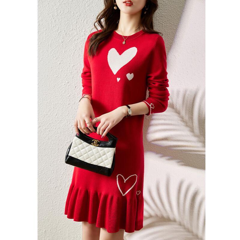 

Firstview Women s Casual Long-Sleeve Short Dress One Size