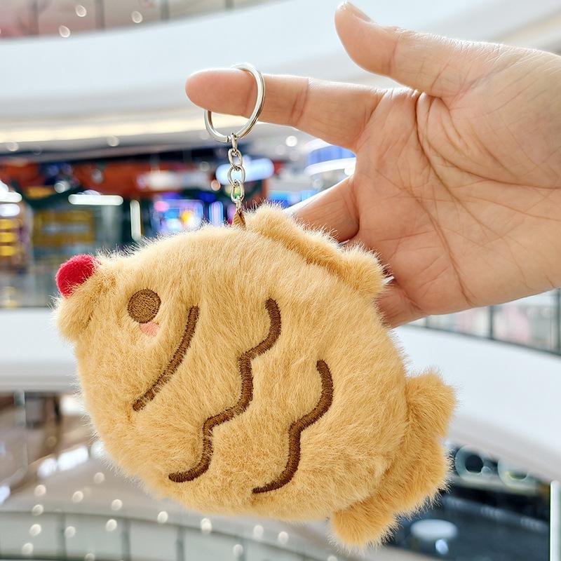 Cute Hamburgers French Fries Delicious Food Pendant Plush Stuffed Toy Doll Bag Pendant Keychain Jewelry Accessory Decoration