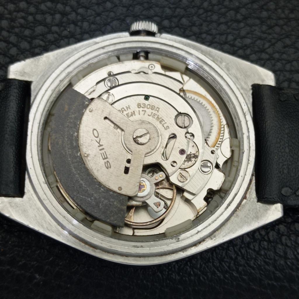 JAPAN 6309A VINTAGE SEIKO 5 AUTOMATIC MENS YELLOW COLOR DIAL WATCH A702739-1