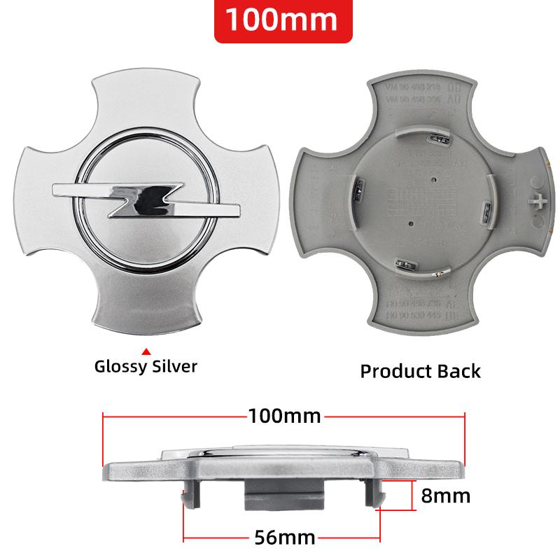 4pz 54/58/64mm Coprimozzo ruota auto, stemma coprimozzo centrale ruota Per Opel Astra H G J Insignia Mokka Zafira Corsa Vectra C D